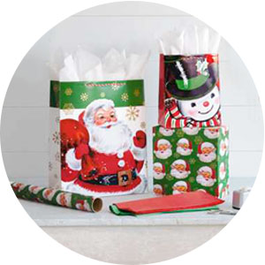 GIFT CANLENDAR BAGS, HOLIDAY BAGS, CHRISTMAS SANTA, JUMBO BIKE, LEAF, TREAT, HALLOWEEN, EASTER, VALENTIN