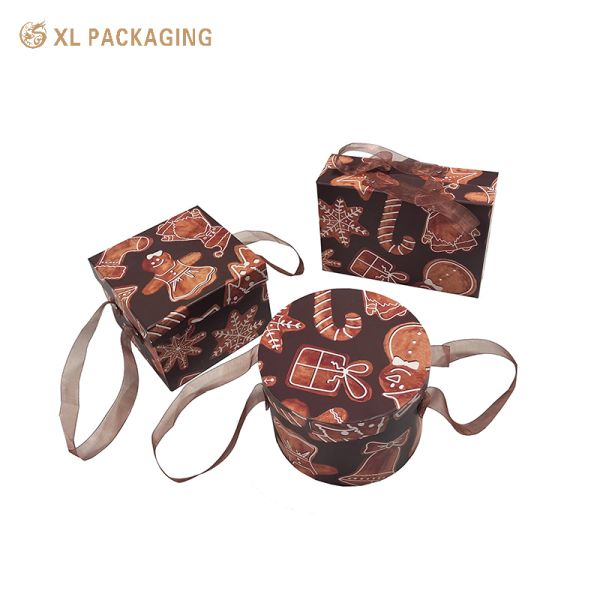 Personalized Printed Holiday Gift Box with 157gsm Matte Coated Art Paper, Pre