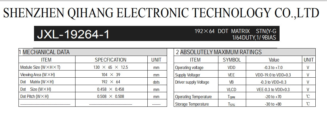 Подгоняйте модуль дисплея LCD УДАРА MPU Momochrome TN STN FSTN 19264