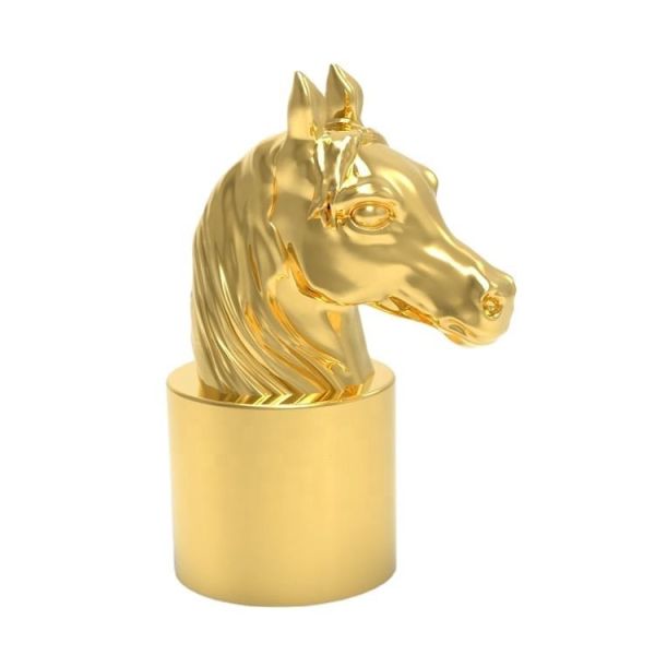 Centaurs Zinc Alloy Perfume Cap Gold Plating , Electroplating Process