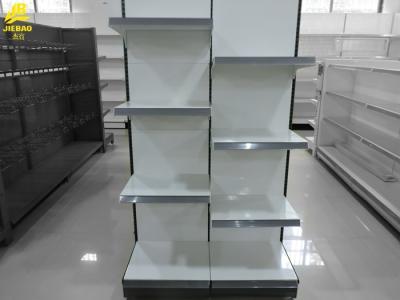 Three Columns Grocery Store Shelves , 0.6mm Layer Supermarket Shelving Systems