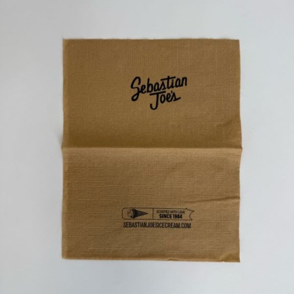 21*16.5cm Bamboo Dinner Napkins 2Ply Brown Paper Napkins FSC Approval