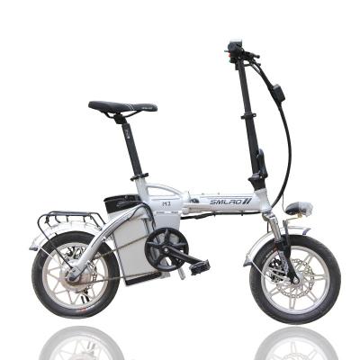 Practical 14 Inch Electric Bike , Mini Foldable Electric Bike Portable Battery