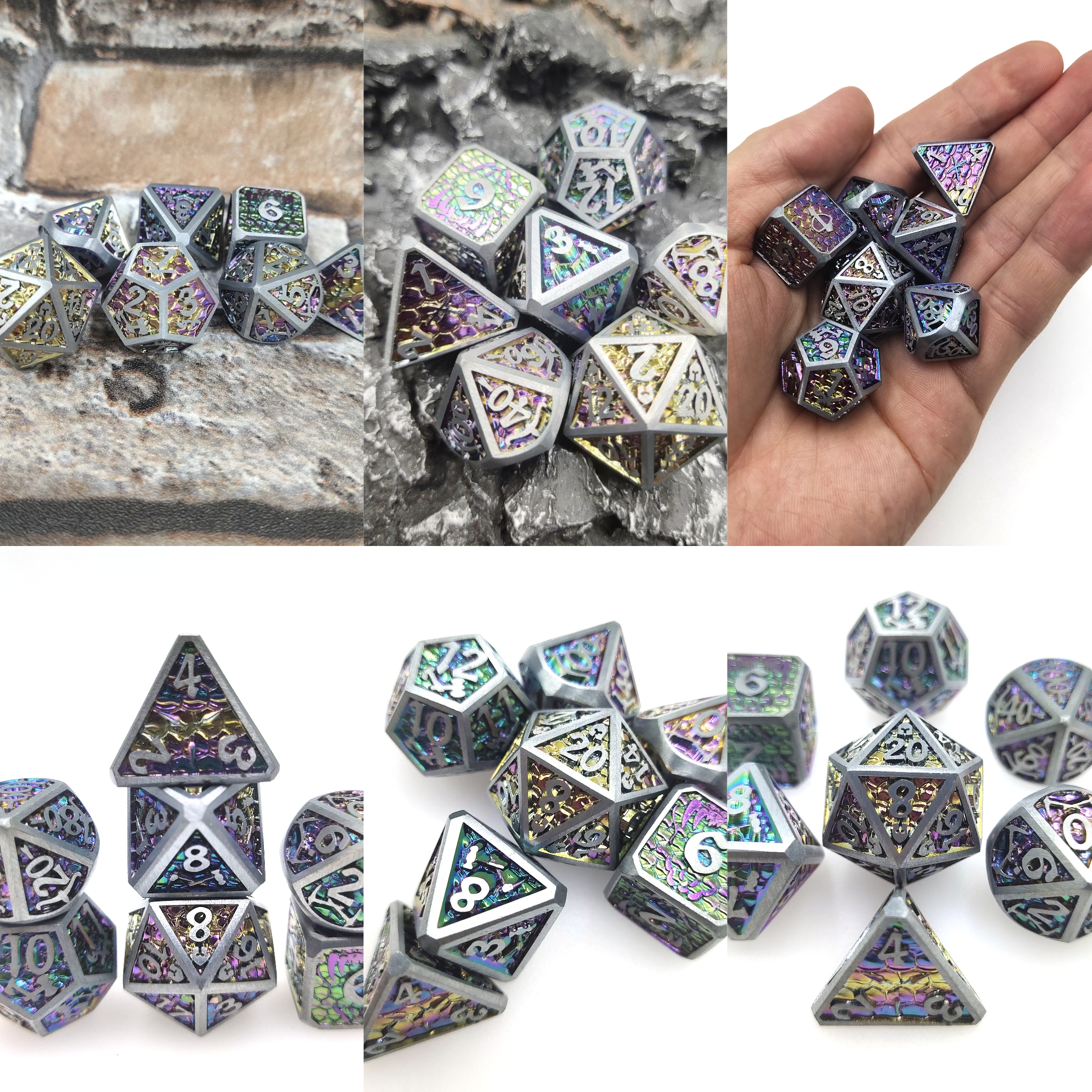 Металл мини кости RPG tabl покера кости RPG поставщика polyhedral установленной установленный