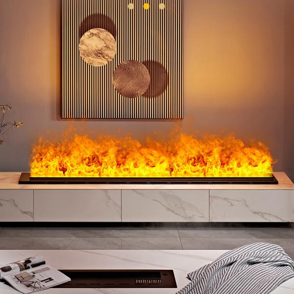 Steam Mist Water Vapor Electric Fireplace Solid Color Steel Material Stoves For Odm Welcome