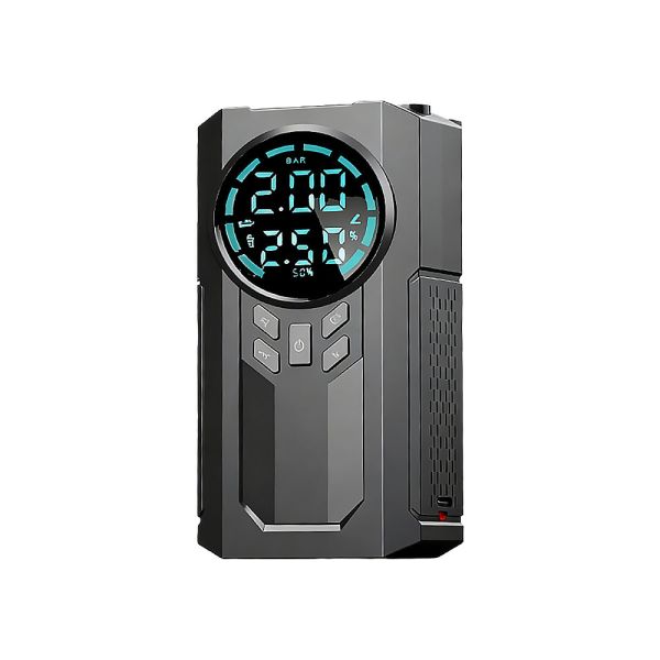 Emergency Jump Starter With Tyre Inflator 150 PSI Mini Portable Car Air Pump Compressor Tire Pump Starter Pack