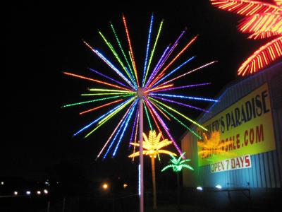 New Year's decoration Fireworks Light Christmas big landscape street Light for