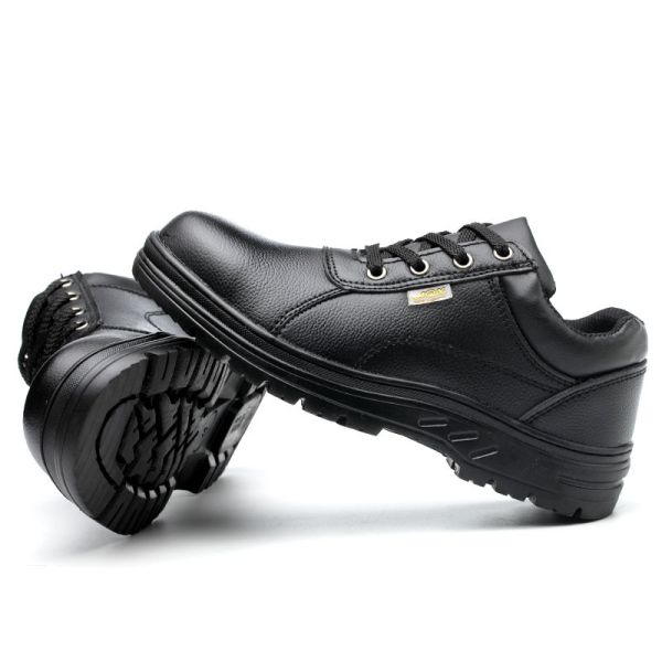 Microfiber Leather Waterproof Industrial Work Boots Steel Toe Anti Smash