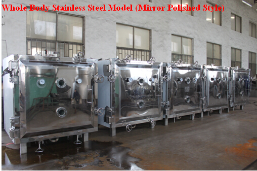 Stainless Steel Pharmaceutical Dryers Rectangular Vacuum Drying Machine 48 Trays