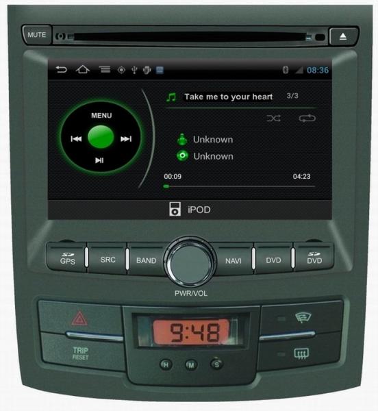 Ouchuangbo Ssangyong Kororando S150 Platform Android 4.0 DVD Player GPS Navi Radio MP3 EQ