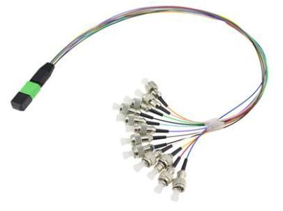 8 - 24 Core LSZH Jacket MPO Patch Cord With Male And Female Connector