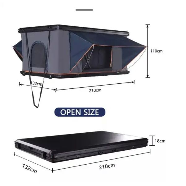 75kg Aluminium Alloy Folding Car Tent Camping Shelter SUV 4 Person Roof Top Tent