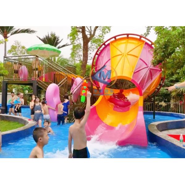 15.5m High and 18m Wide Tornado Water Slide For Adults And Teenagers
