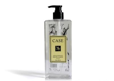 480ml Decorative Shampoo And Conditioner Bottles , Clear Plastic Refillable Shampoo Bottles