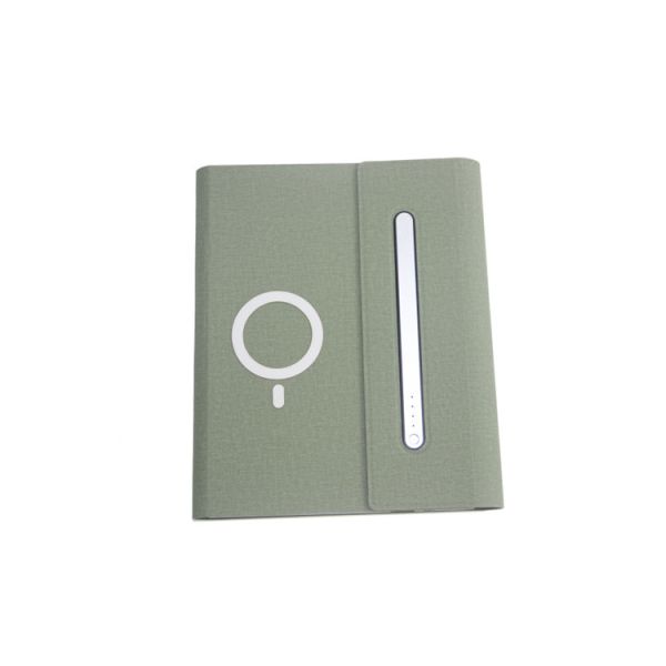 A5 Pu Soft Leather Hardback Notebook , Customized Wireless Charging Notebook