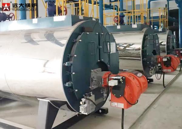 Corrugated Tube Oil Fired Hot Water Boiler For Sauna Hot Water Using