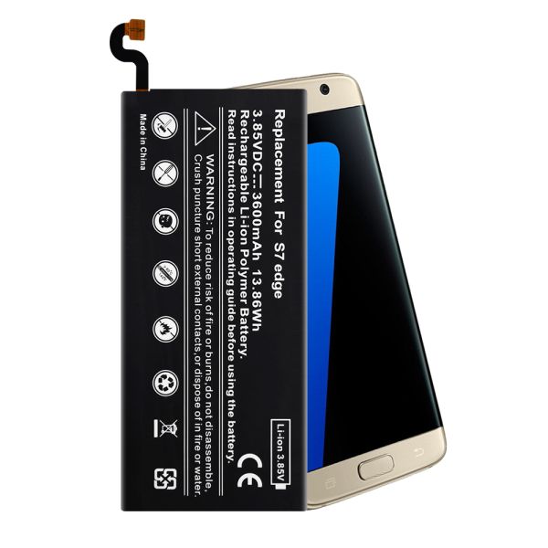 Rechargeable Samsung Phone Battery S7 Edge 3600mAh High Capacity Samsung Galaxy Battery