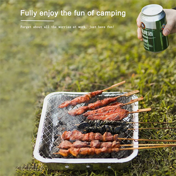 Одноразовый BBQ гриль портативные угольные грили одноразовые грильные подносы