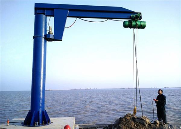Pillar Rotary Yacht Vessel Boat Jib Crane 0.1-20m/Min Swing Arm Crane