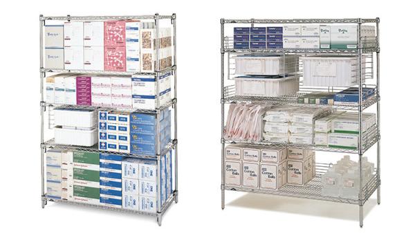 42 x 60  Commercial Wire Shelving Pharmacy Storage Racking Solutions