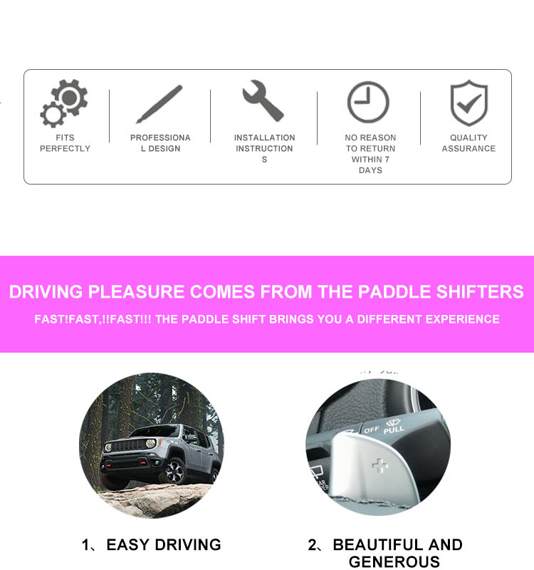 12x7.5cm Wheel Paddle Shifters For Dodge Charger Challenge Ram