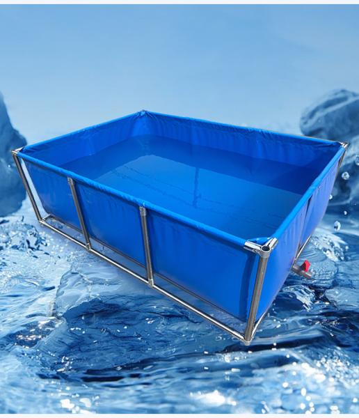 7000 Liters Diameter 3m X Height 1m Square/Round Fish Pond 1800 Gallon Foldable Plastic Tank Swimming Pool For Promotion