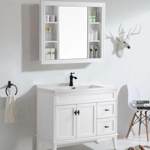 High End Custom Waterproof Apartment Furniture Modern Bathroom Vanity with Sink