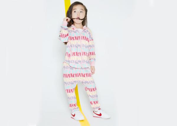 Reactive Printing Kids Girls Clothes Size 8 Little Girls Long Sleeve Tops And Long Pant