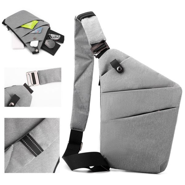 Multi-functional Anti-theft Chest Sling Bag for Men Outdoor Casual Single Shoulder Bag