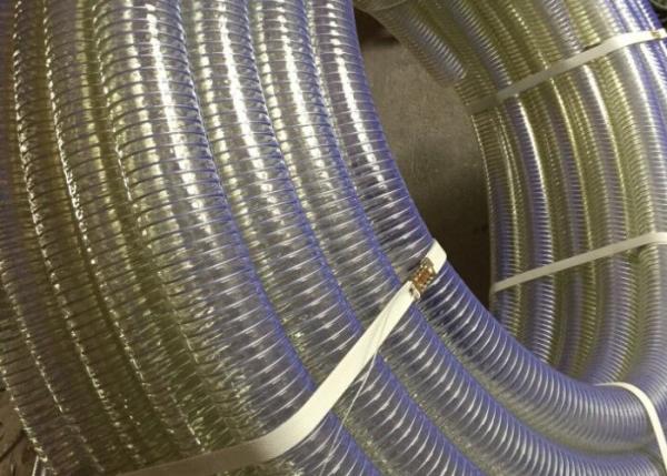 Non Toxic PVC Steel Wire Hose / Pipe / Tubing Candy Smell Resistant Abrasion