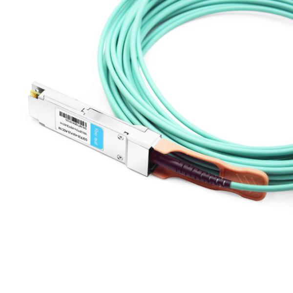 Brocade 100G-Q28-S28-AOC-0101 Compatible 1m (3ft) 100G QSFP+ to Four 25G SFP28 Active Optical Breakout Cable