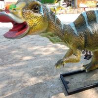 Head Rotation Life Size Animatronic Dinosaurs Simulation Hadrosauridae