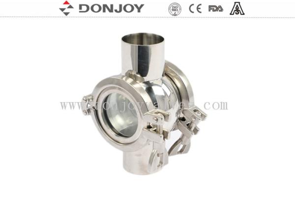 DN25 150 graus de vidro de vista higiênico impermeável
