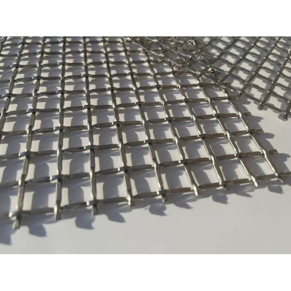 Decorative Stainless Steel Flat Wire Woven Wire Mesh Panels For Building