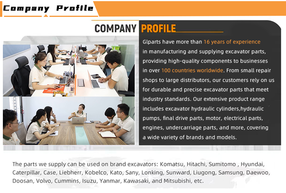 Glparts U15 U25 Mini Excavator PHV-1B-12 Final Drive Travel Motor Assy