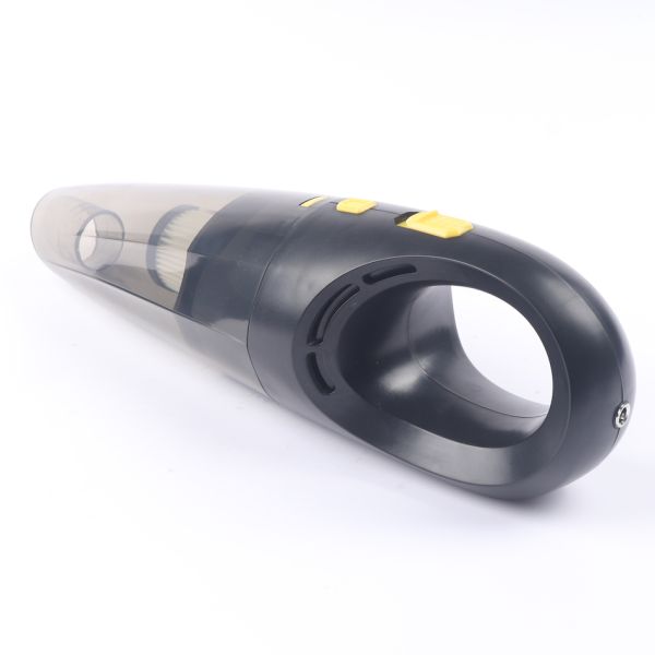 RoHS Certified Handheld Car Vacuum Cleaner Black USB Charging Cable Brush Crevice Tool Hose