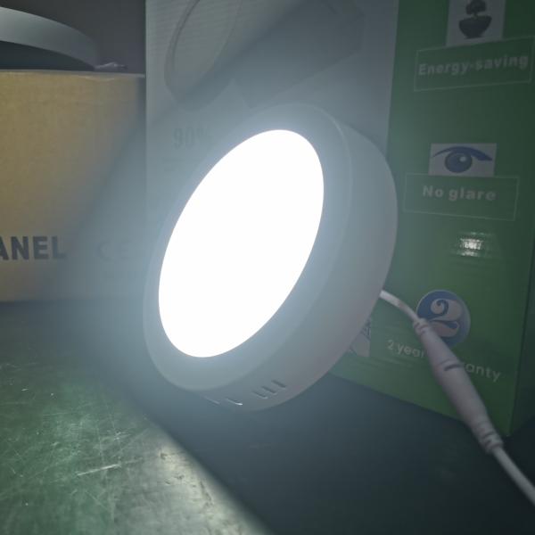 6w LED Painel Luz De Flush montar Lâmpada de sala de estar 120mm Superfície redonda Montar interior Decoração moderna LED luzes de teto