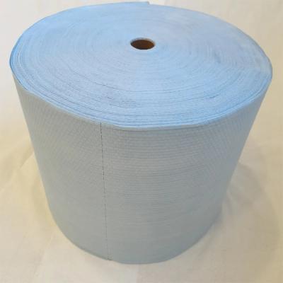 Équipement de nettoyage industriel de qualité non tissée éternuement humide rouleau bleu industriel lourd éternuement sec jumbo éternuement de nettoyage