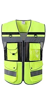 Luminous Generation of Driving Reflective Vest 160g Construction Reflective Traffic Road Working Jackets Safety Vest