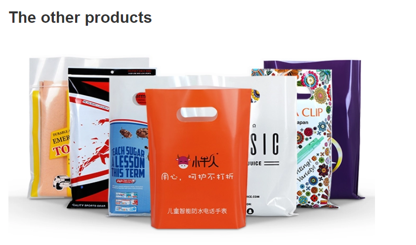 Gravure Printing 70mic Coextrusion Film PE Die Cut Gift Bag