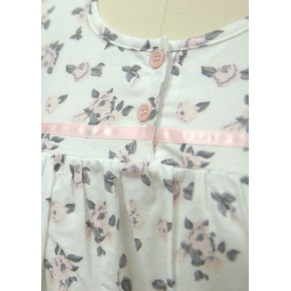 Spring Design Ladies Night Dresses Sleepwear Cotton Jersey Nightgowns Inside Brushed