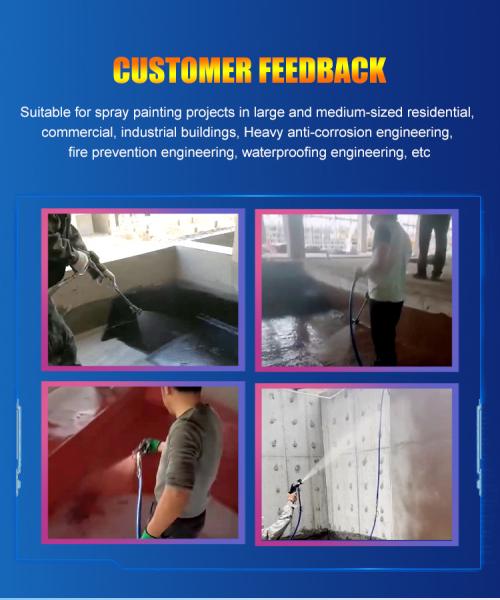 Electric Gas Diesel Waterproof Coating Spray Machine Epoxy Polyurethane Sprayer