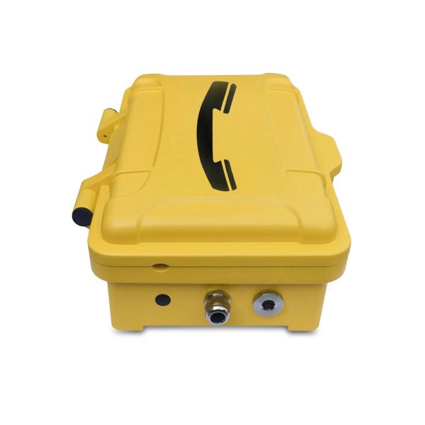 IP68 Industrial Weatherproof Telephone with Wall-Mounted/Pole-Mounting and Telescopic Stainless Steel Cable Tube