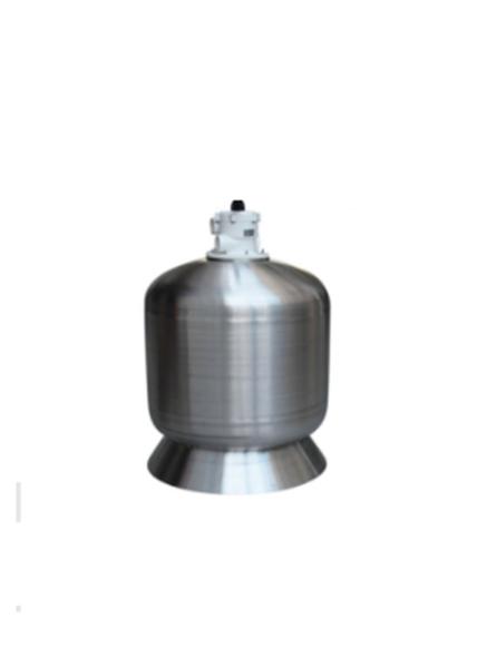 Stainless Steel Water Purification Tank , Silver Top Out Quartz Pool Sand Tank