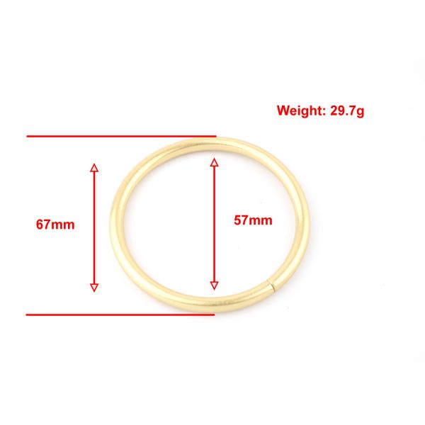 4 Inch Metal O Ring Buckle Polished Hanging Plating Purse Strap Rings Durable