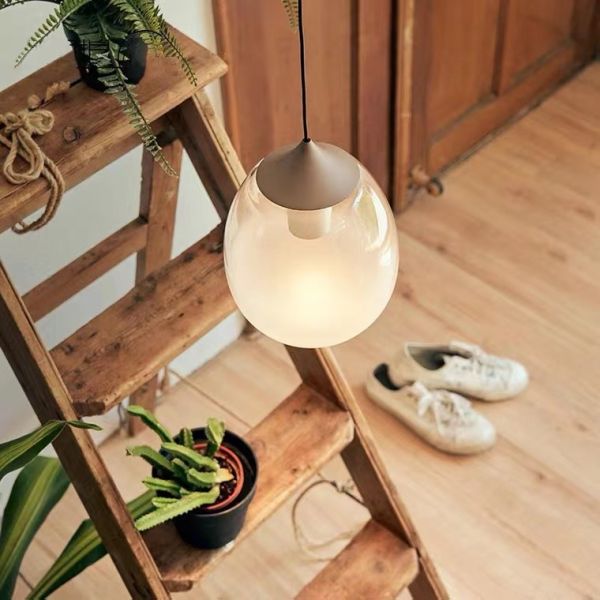 Milk White Glass G9 Bedroom Simple Pendant Lamp Kids Room