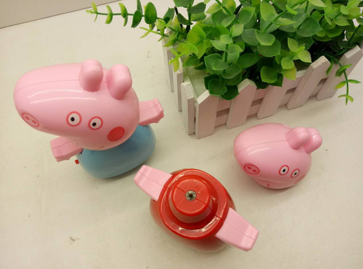 Cartoon pig rechargeable fan, mini usb charging desktop fan gift