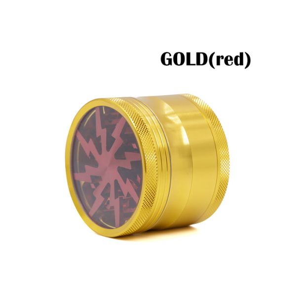 4 Layers 63mm Grinder Aluminium Alloy Lightning Tobacco Smoking Accessories Herb Pepper Grinders