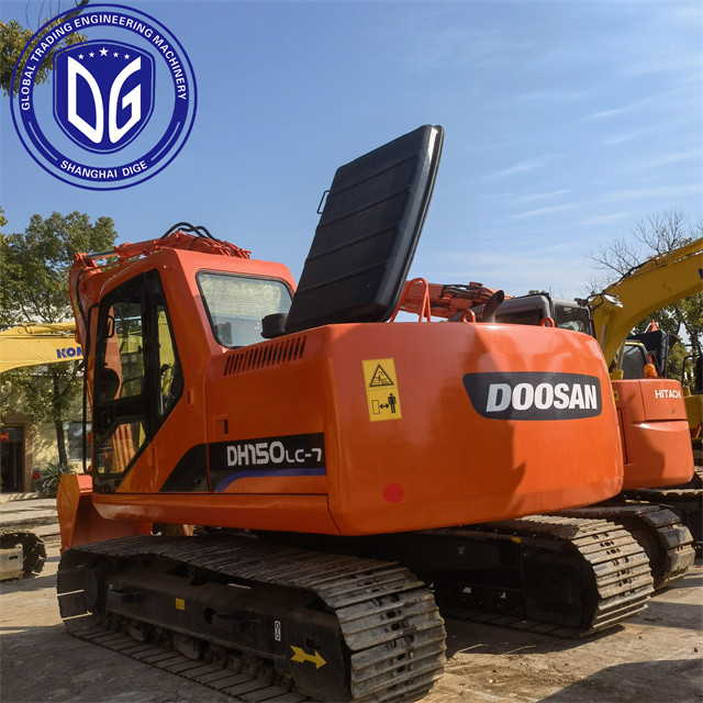 DH150LC Использованный экскаватор Doosan 15 тонн Использованные гидравлические экскаваторы