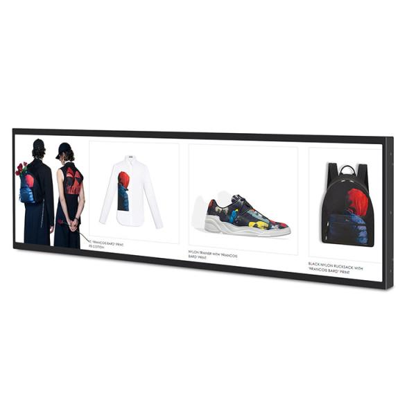 Stretched Bar Tft Lcd Displays 37 Inch 1920x540 Android Advertising Screen